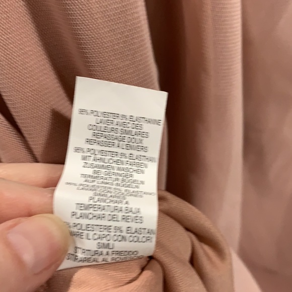 NWT Pretty Little Thing size 18 dusty rose mesh ruched Bardot bodycon dr… - Picture 8 of 9